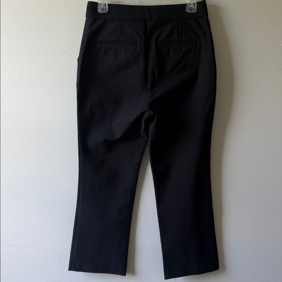 DEREK LAM 10 CROSBY Front Slit Crop Pants Black Size 6 Women’s - Picture 5 of 16